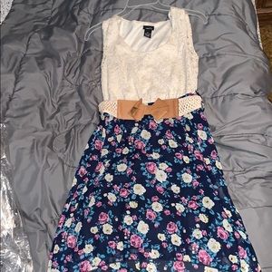 Flower/lace high low dress!